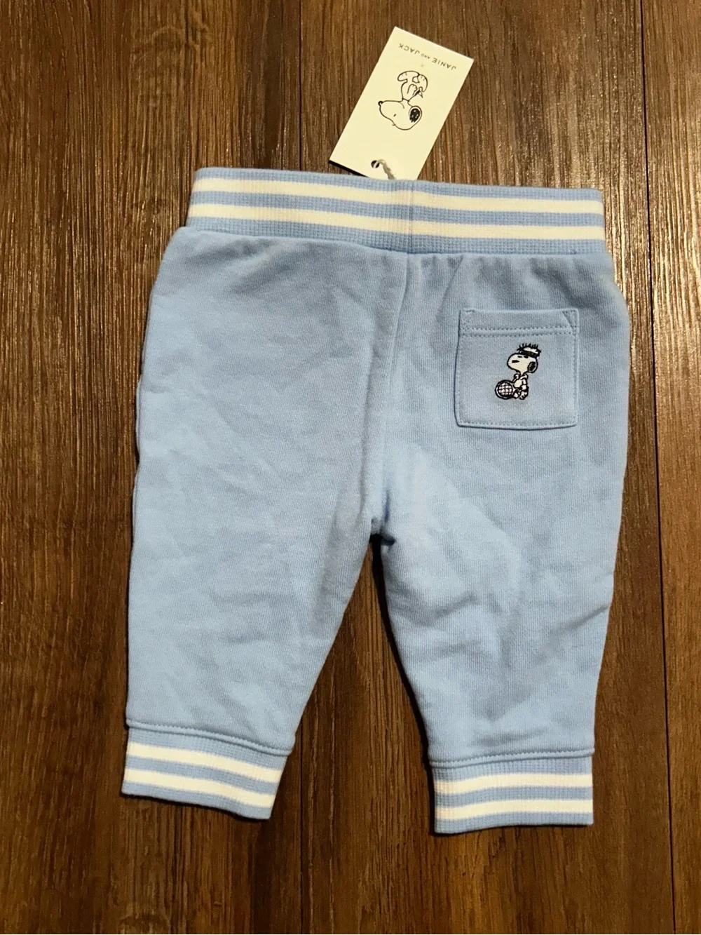 Janie And Jack Baby Snoopy Blue Pant 3-6 Months NWT